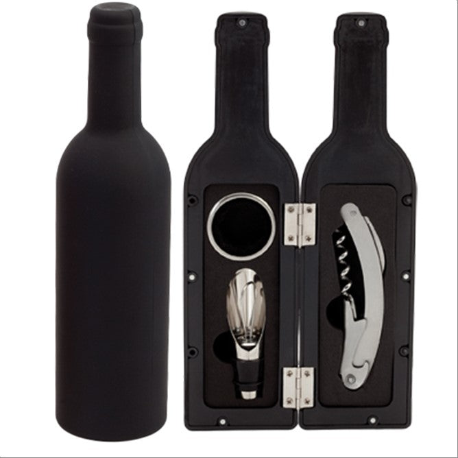 Set Kit de Vino con Sacacorchos - 3 Accesorios Elegantes
