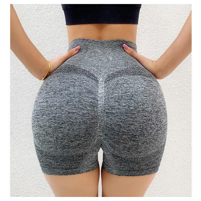Pantalones Cortos Gris para Yoga - Secado Rápido y Comodidad Total