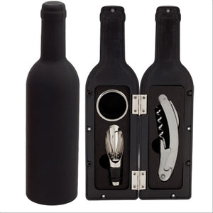 Set Kit de Vino con Sacacorchos - 3 Accesorios Elegantes