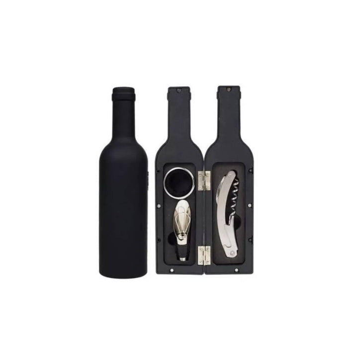 Set Kit de Vino con Sacacorchos - 3 Accesorios Elegantes