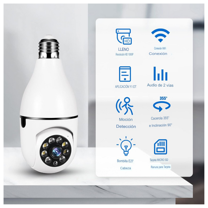 Sistema de Vigilancia Panorámica con WiFi - Seguridad Total para Hogar y Negocio